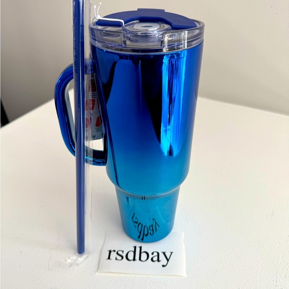 RARE! 2024 Dunkin’ 40z Metallic Blue Stainless  Steel Tumbler - NWT - Picture 2 of 5
